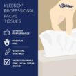 Kimberly-Clark Kleenex Professional Facial Tissue(03076), Flat 12 Boxes/Convenience Case, 125 Tissues/Box, 1,500 Tissues/Case, White