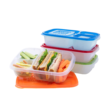 Easylunchboxes Bento Lunch Box Containers 3-Compartment, Set of 4, Classic.