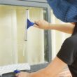 ITTAHO Squeegee for Window Cleaning,12" and 11"Microfiber Scrubber Combi 2 Pads
