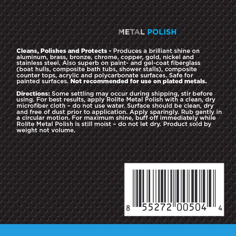Rolite Metal Polish Paste Industrial Strength Scratch Remover and Cleaner, 1 Pound, 1 Pack Rolite Metal Polish Paste Industrial Strength Scratch Remover and Cleaner, 1 Pound, 1 Pack - Image 2