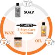 CLARK’S Cutting Board Oil and Wax Kit – Set includes Food Grade Mineral Oil (12oz) and Finishing Carnauba Beeswax (6oz) CLARK’S Cutting Board Oil and Wax Kit – Set includes Food Grade Mineral Oil (12oz) and Finishing Carnauba Beeswax (6oz)