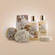 Home Spa Gift Basket - Honey & Almond Scent Luxury Bath Body Set Home Spa Gift Basket - Honey & Almond Scent Luxury Bath Body Set