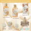 Home Spa Gift Basket - Honey & Almond Scent Luxury Bath Body Set Home Spa Gift Basket - Honey & Almond Scent Luxury Bath Body Set