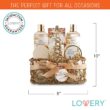Home Spa Gift Basket - Honey & Almond Scent Luxury Bath Body Set Home Spa Gift Basket - Honey & Almond Scent Luxury Bath Body Set