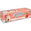 Waterloo Sparkling Water, Peach Naturally Flavored, 12 Fl Oz Cans, Pack of 12,