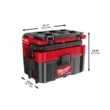 Milwaukee M18 FUEL PACKOUT 18-Volt Lithium-Ion Cordless 2.5 Gal. Wet/Dry Vacuum with M18 FUEL 4-1/2 in. Grinder