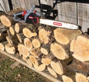 Oregon CS1500 Self-Sharpening 15 Amp Corded Electric Chainsaw, 18 in. Bar, Equipped with PowerSharp Saw Chain Oregon CS1500 Self-Sharpening 15 Amp Corded Electric Chainsaw, 18 in. Bar, Equipped with PowerSharp Saw Chain
