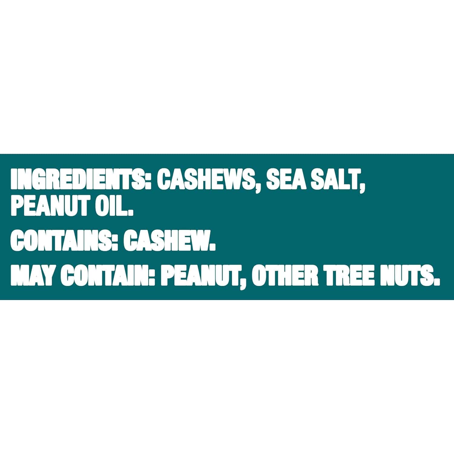 PLANTERS Fancy Whole Cashews with Sea Salt, 33 oz PLANTERS Fancy Whole Cashews with Sea Salt, 33 oz - Image 2