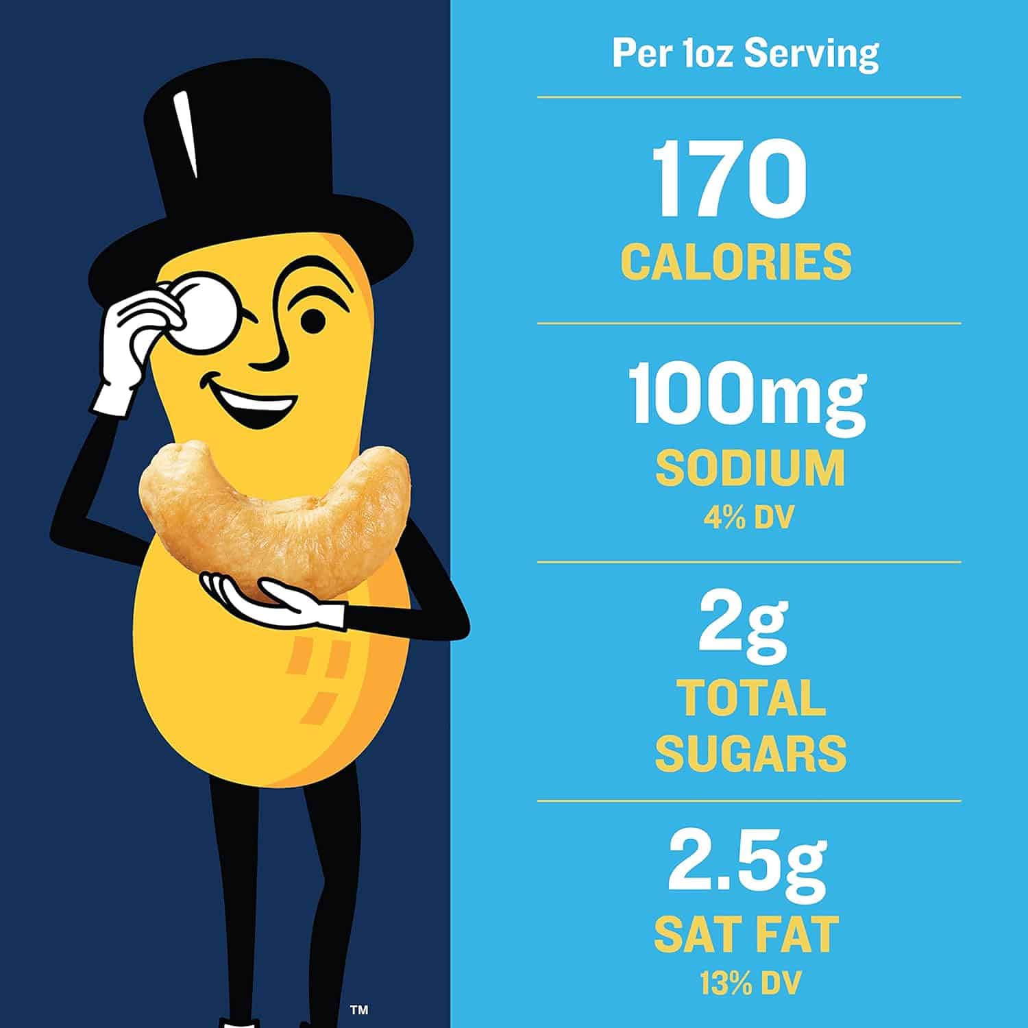 PLANTERS Fancy Whole Cashews with Sea Salt, 33 oz PLANTERS Fancy Whole Cashews with Sea Salt, 33 oz - Image 8