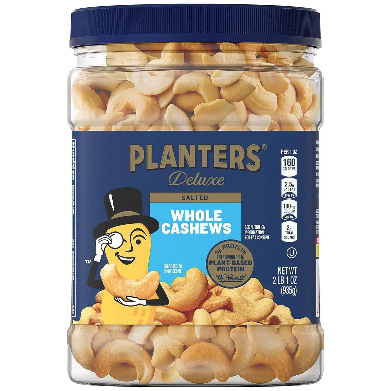 PLANTERS Fancy Whole Cashews with Sea Salt, 33 oz PLANTERS Fancy Whole Cashews with Sea Salt, 33 oz