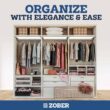 ZOBER High-Grade Wooden Suit Hangers (20 Pack), Brown