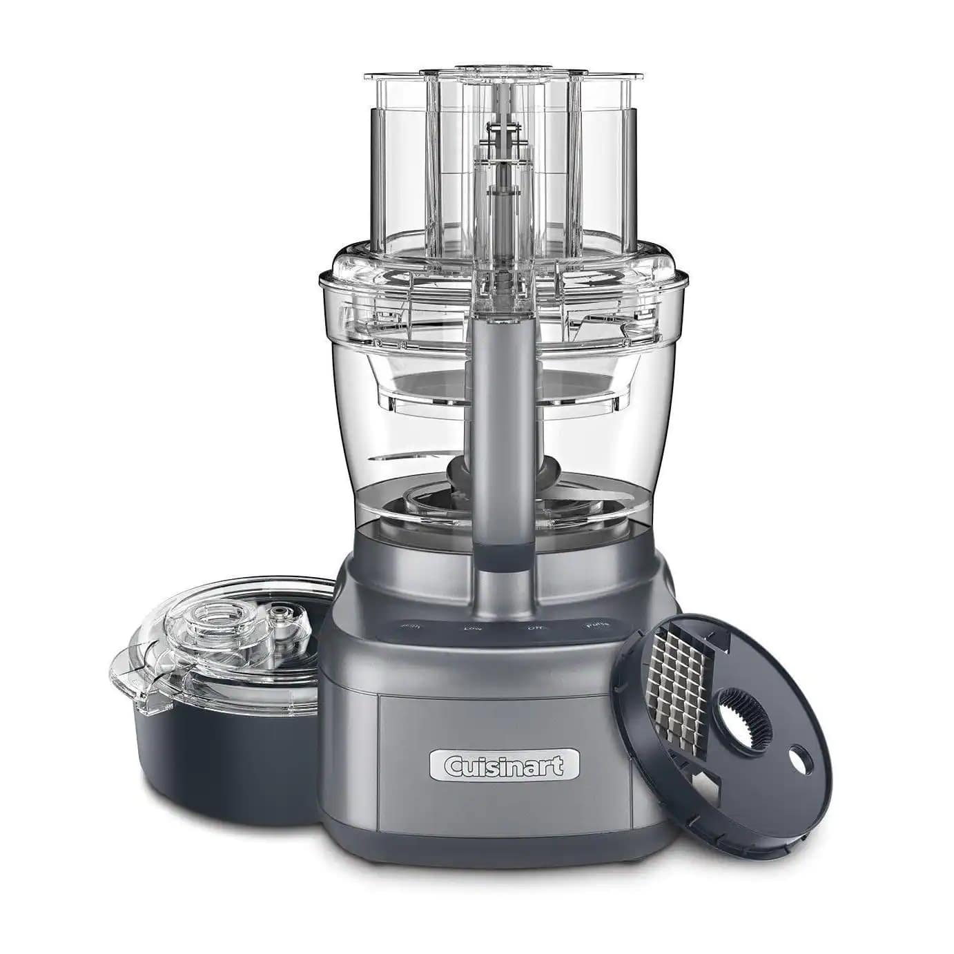 Elemental 13-Cup 3-Speed Gray Food Processor and Dicing Kit Elemental 13-Cup 3-Speed Gray Food Processor and Dicing Kit - Image 3