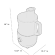 GE 12-Cup Stainless Steel Food Processor with 3 Variable Speeds