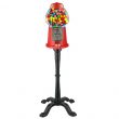 Great Northern 15 in. Vintage Red Gumball Machine Bank with Stand