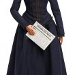Ida B. Wells Barbie Inspiring Women Doll Wearing Blue Dress, with Newspaper Accessory