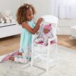 KidKraft Lil' Doll High Chair, White, Gift for Ages 3+