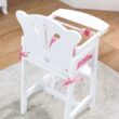 KidKraft Lil' Doll High Chair, White, Gift for Ages 3+
