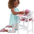 KidKraft Lil' Doll High Chair, White, Gift for Ages 3+