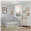 Dream On Me Ella Pebble Grey 5-in-1 Convertible Crib