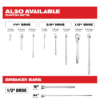 Milwaukee 48-22-9008 3/8 in. Drive SAE/Metric Ratchet and Socket Mechanics Tool Set (56-Piece)