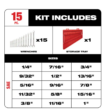 Milwaukee 48-22-9415 Combination SAE and 48-22-9515 Metric Wrench Mechanics Tool Set (30-Piece)