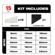 Milwaukee 48-22-9415 Combination SAE and 48-22-9515 Metric Wrench Mechanics Tool Set (30-Piece)