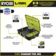 RYOBI STM201 LINK Rolling Tool Box with STM102 LINK Medium Tool Box and STM101 LINK Standard Tool Box