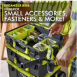 RYOBI STM201 LINK Rolling Tool Box with STM102 LINK Medium Tool Box and STM101 LINK Standard Tool Box