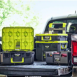 RYOBI STM201 LINK Rolling Tool Box with STM102 LINK Medium Tool Box and STM101 LINK Standard Tool Box