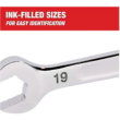 Milwaukee 48-22-9415 Combination SAE and 48-22-9515 Metric Wrench Mechanics Tool Set (30-Piece)