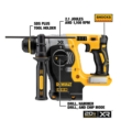 DEWALT DCH273B 20-Volt MAX XR Cordless Brushless 1 in. SDS Plus L-Shape Rotary Hammer (Tool-Only)