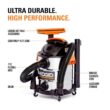 RIDGID WD1060 10 Gal. 6.0-Peak HP Stainless Steel Wet/Dry Shop Vacuum with Filter, Hose and Accessories