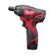 Milwaukee 2401-22 M12 12V Lithium-Ion Cordless 1/4 in. Hex Screwdriver Kit with Two 1.5Ah Batteries, Charger and Tool Bag