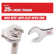 Milwaukee 48-22-9407 SAE and 48-22-9507 Metric Combination Wrench Mechanics Tool Set (14-Piece)