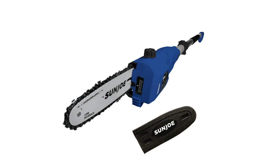 Sun Joe SWJ802E-SJB 8 in. 6.5 Amp Multi-Angle Telescopic Electric Pole Saw, Blue Sun Joe SWJ802E-SJB 8 in. 6.5 Amp Multi-Angle Telescopic Electric Pole Saw, Blue