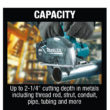 Makita XSC04Z 18-Volt LXT Lithium-Ion Brushless Cordless 5-7/8 in. Metal Cutting Saw with Electric Brake and Chip Collector Tool-Only