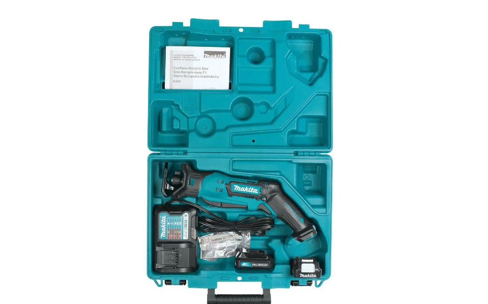 Makita RJ03R1 12-Volt MAX CXT Lithium-Ion Cordless Reciprocating Saw Kit Makita RJ03R1 12-Volt MAX CXT Lithium-Ion Cordless Reciprocating Saw Kit - Image 12