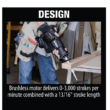 Makita Reciprocating Saw XRJ07R1B 18-Volt LXT Sub-Compact Lithium-Ion Brushless Cordless (2.0 Ah)