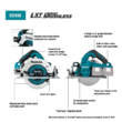 Makita XSH06PT 18-Volt X2 LXT Lithium-Ion (36-Volt) Brushless Cordless 7-1/4 in. Circular Saw Kit 5.0Ah