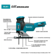 Makita Jig Saw XVJ01Z 18-Volt LXT Lithium-Ion Brushless Cordless Barrel Grip (Tool-Only)