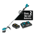 Makita XRU15PT 18-Volt X2 (36-Volt) LXT Lithium-Ion Brushless Cordless String Trimmer Kit (5.0 Ah)