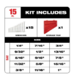 Milwaukee 48-22-9515 48-22-9415 Combination SAE and 48-22-2710 Metric Wrench Mechanics Tool Set with Screwdriver Set (40-Piece)