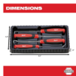 Milwaukee 48-22-9415 Combination SAE Wrench Mechanics Tool Set and 48-22-9215 Hook and Pick Set (19-Piece)