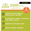 Sun Joe SPX3500 2300 Max PSI 1.48 GPM Brushless Induction Electric Pressure Washer with Brass Hose Connector