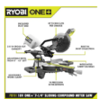 RYOBI Miter Saw PBT01B ONE+ 18V Cordless 7-1/4 in. Sliding Compound
