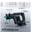 Makita Reciprocating Saw XRJ07R1B 18-Volt LXT Sub-Compact Lithium-Ion Brushless Cordless (2.0 Ah)