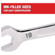 Milwaukee 48-22-9515 Combination Metric Wrench Mechanics Tool Set & 48-22-9215 Hook and Pick Set (19-Piece)