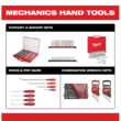 Milwaukee 48-22-9407 SAE and 48-22-9507 Metric Combination Wrench Mechanics Tool Set (14-Piece)
