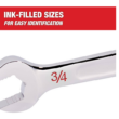 Milwaukee 48-22-9415 Combination SAE Wrench Mechanics Tool Set and 48-22-9215 Hook and Pick Set (19-Piece)