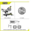 RYOBI Miter Saw TSS702 7-1/4 in. Compound Sliding